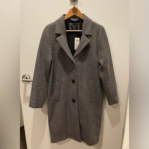 Abercrombie & Fitch Houndstooth Dad Coat